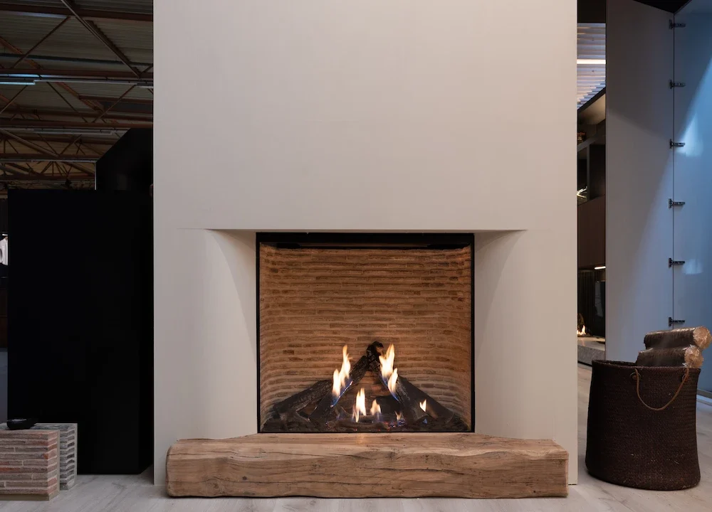 öppen spis m design